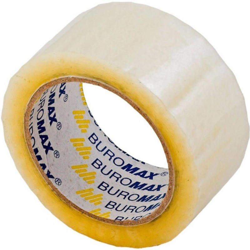 Клейка стрічка канцелярська BUROMAX (BM.7025-00) 48ммx90м, 45мкм, прозора